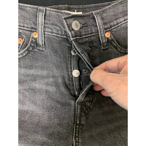 Levi’s Wedgie Skinny Washed Black Button‎ fly  size 26 - Picture 6 of 9